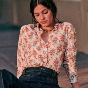 Sezane Ann Shirt in Floral Jardin